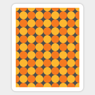 Yellow and Orange Circle Seamless Pattern 001#002 Sticker